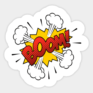 "BOOM" Comic Sound Bubble Sticker